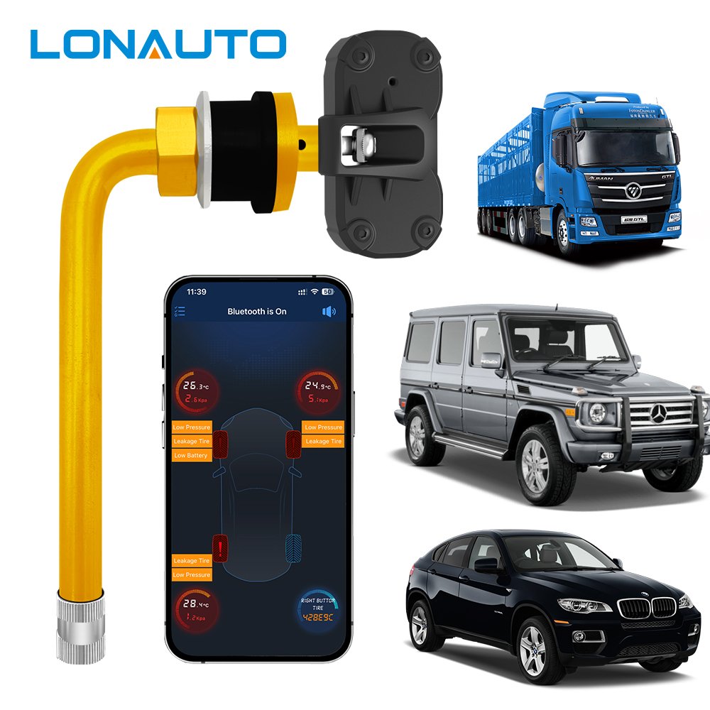 OEM/ODM Internal T104A TPMS Sensor Tire Pressure Monitoring System heavy duty TPMS Indicator Tire Monitor 2 Sensor TPMS APP
