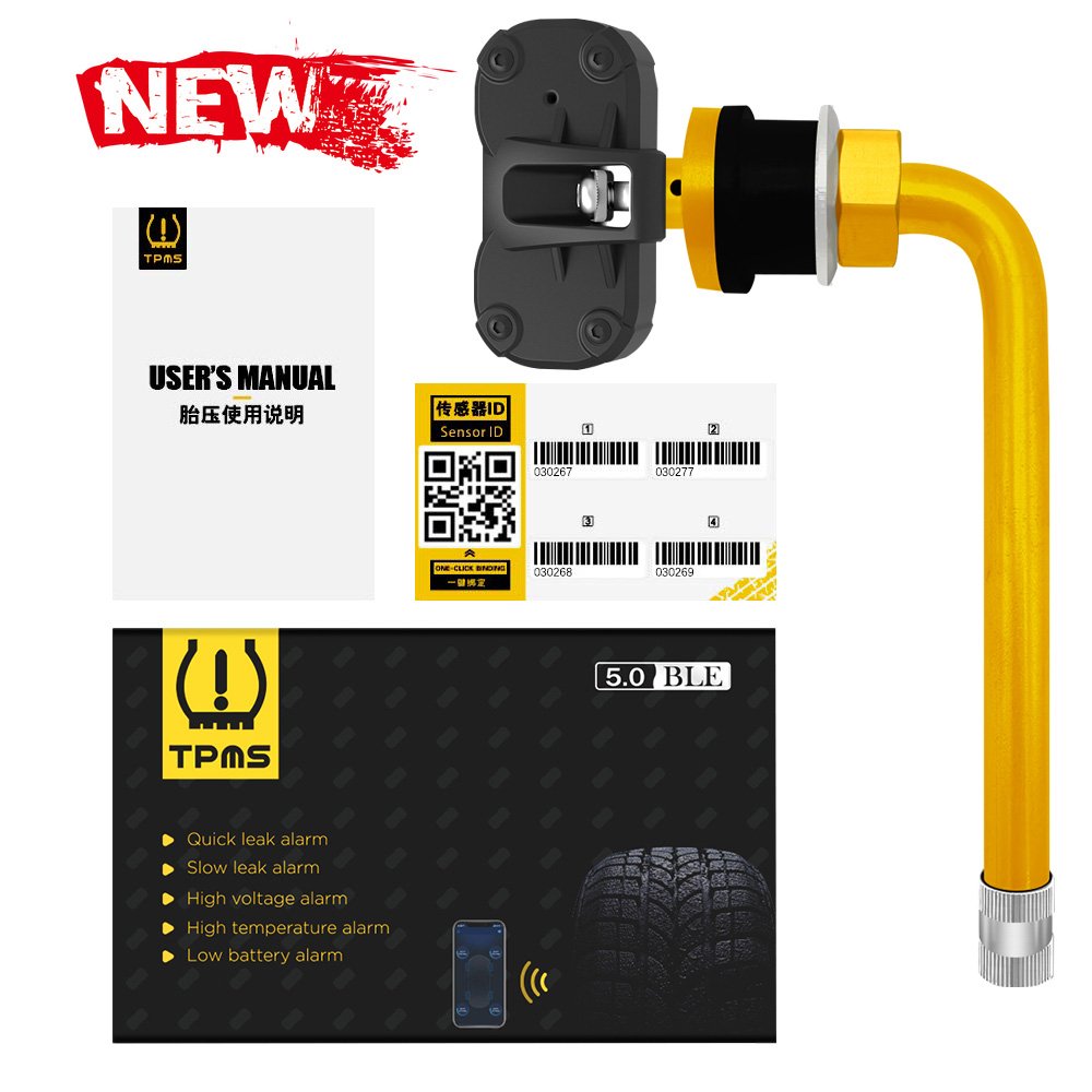 OEM/ODM Internal T104A TPMS Sensor Tire Pressure Monitoring System heavy duty TPMS Indicator Tire Monitor 2 Sensor TPMS APP
