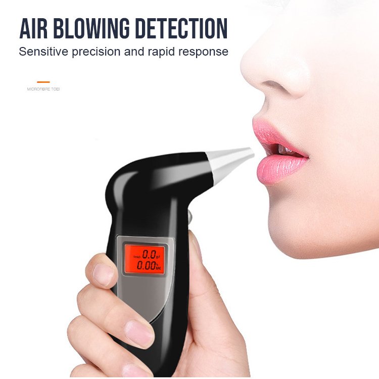 Custom Logo Breathalyzer Device Alcoohol Digital Audible Alarm Alcohol/ Drunk Tester Immobilizer Alcohol Sensor