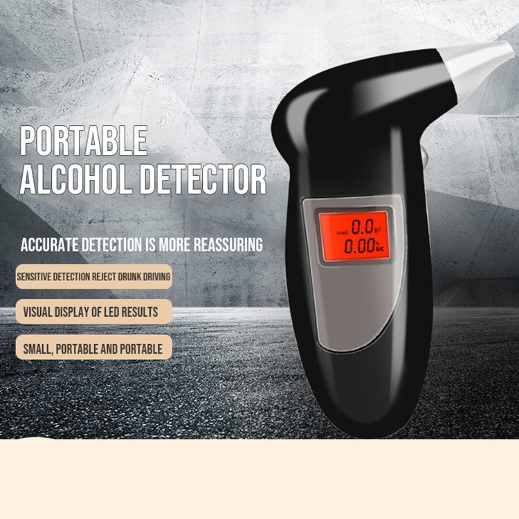 Custom Logo Breathalyzer Device Alcoohol Digital Audible Alarm Alcohol/ Drunk Tester Immobilizer Alcohol Sensor