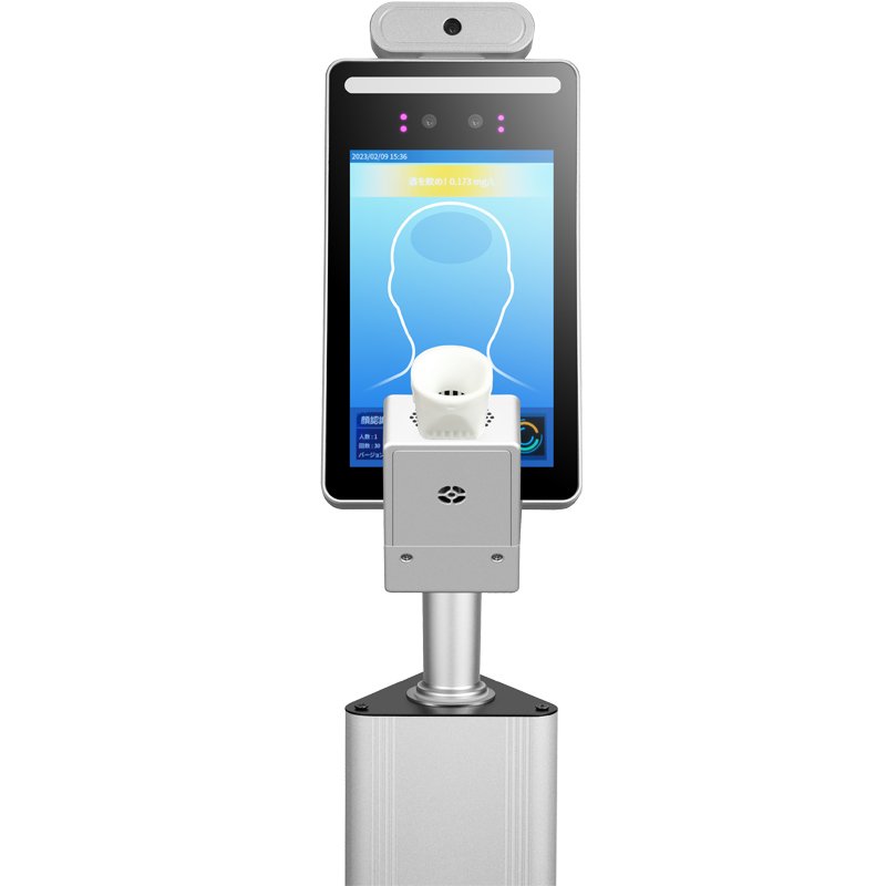 Factory Smart face recognition system accurate alcohol tester built in temperature detector company attendance system