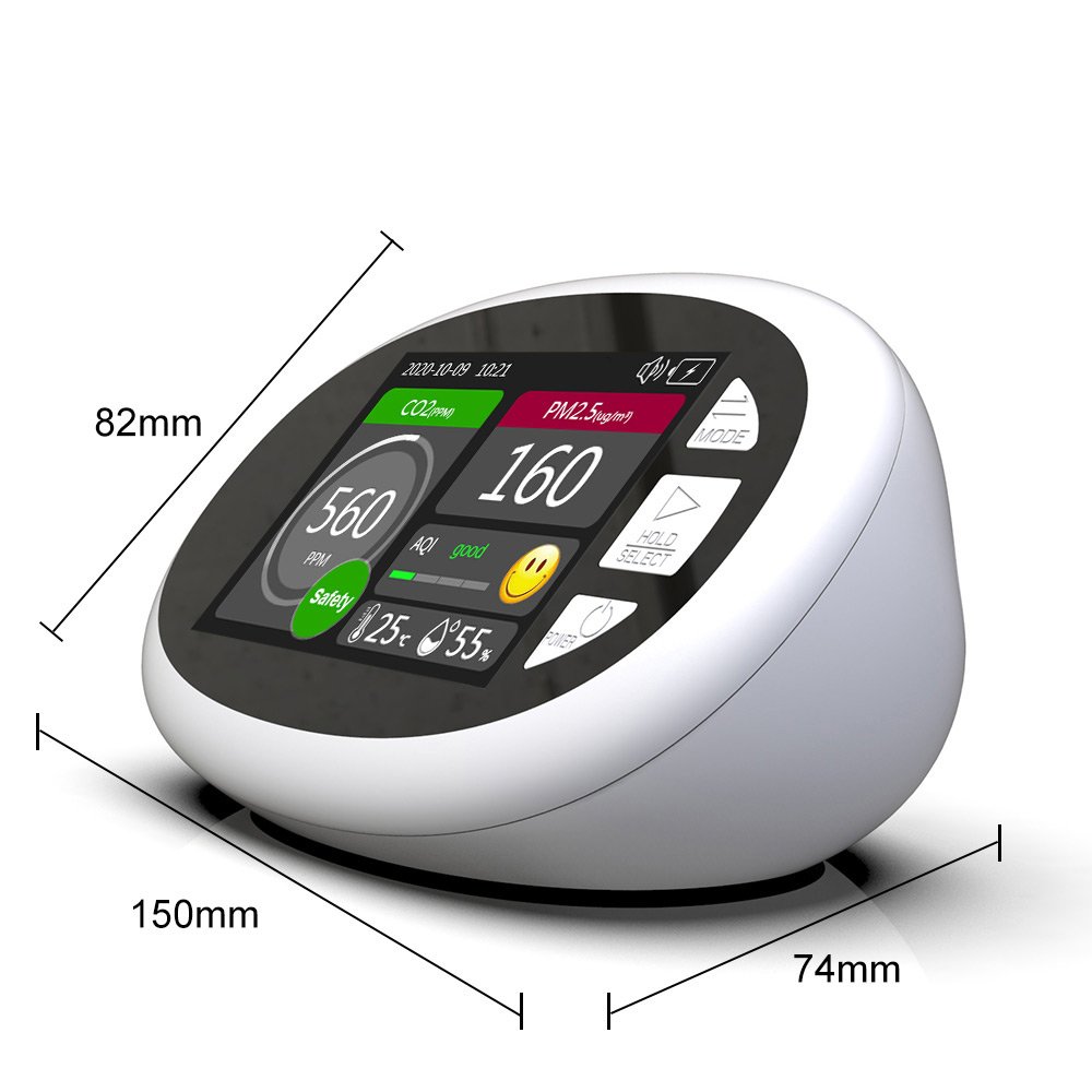 Analyzer Gas PM2.5 PM10 Monitor Detector CO2 controller Portable Air Tester Air Quality Tuya Wifi CO2 Sensor Meter