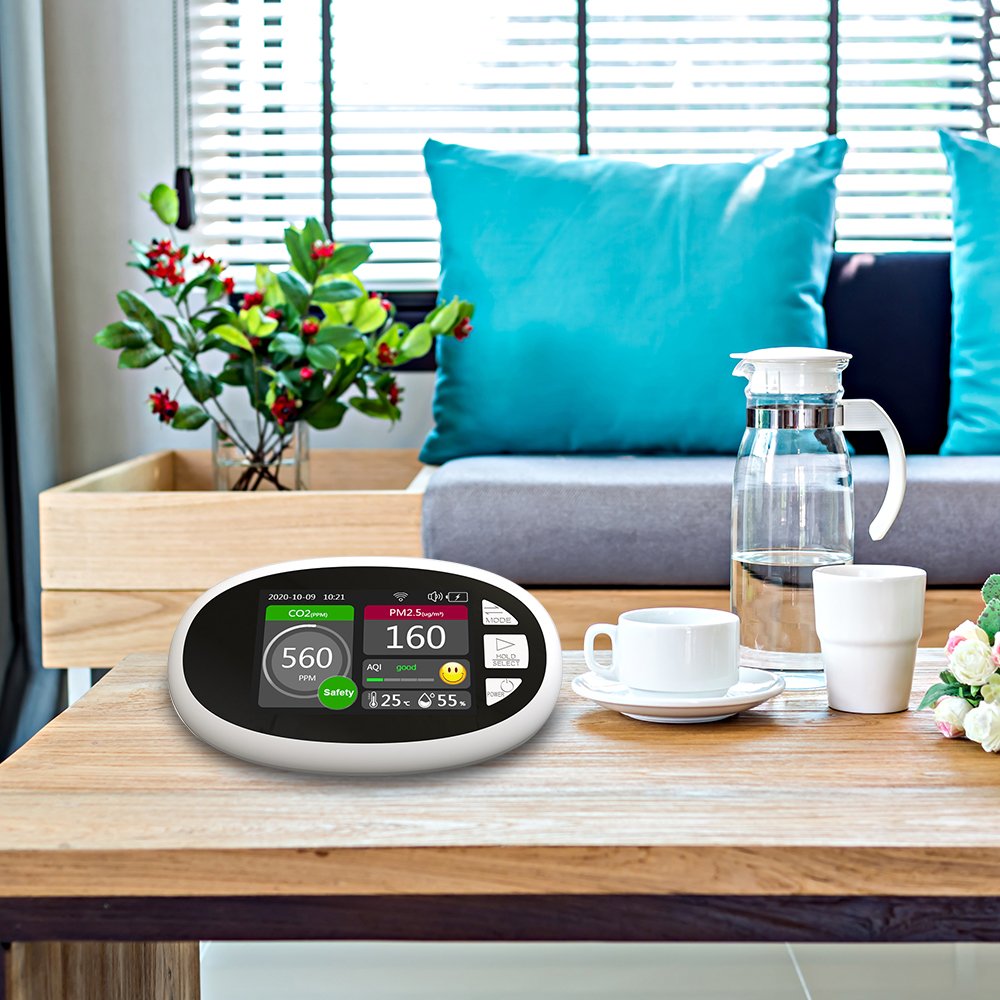 Analyzer Gas PM2.5 PM10 Monitor Detector CO2 controller Portable Air Tester Air Quality Tuya Wifi CO2 Sensor Meter