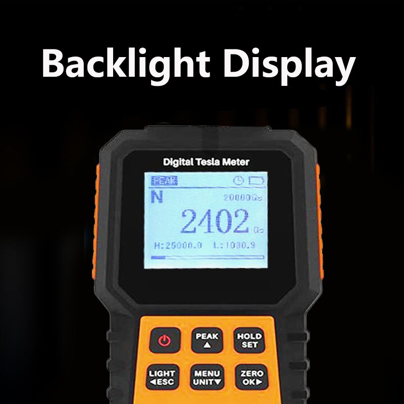 Hot Sale digital Tesla meter magnetic detector magnetic field tester magnetic meter level 5 accuracy