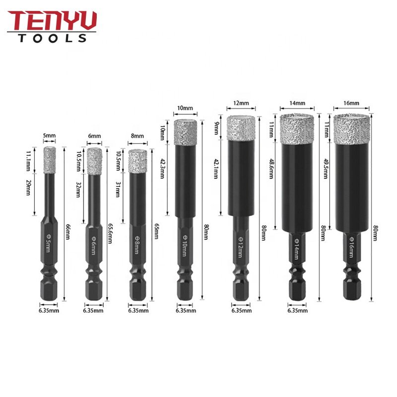 110mm Diamond Hole Saws Boring Bit Drilling Core Drill Bits 1/4 Hex Shank Product Brocas Para Drill Set