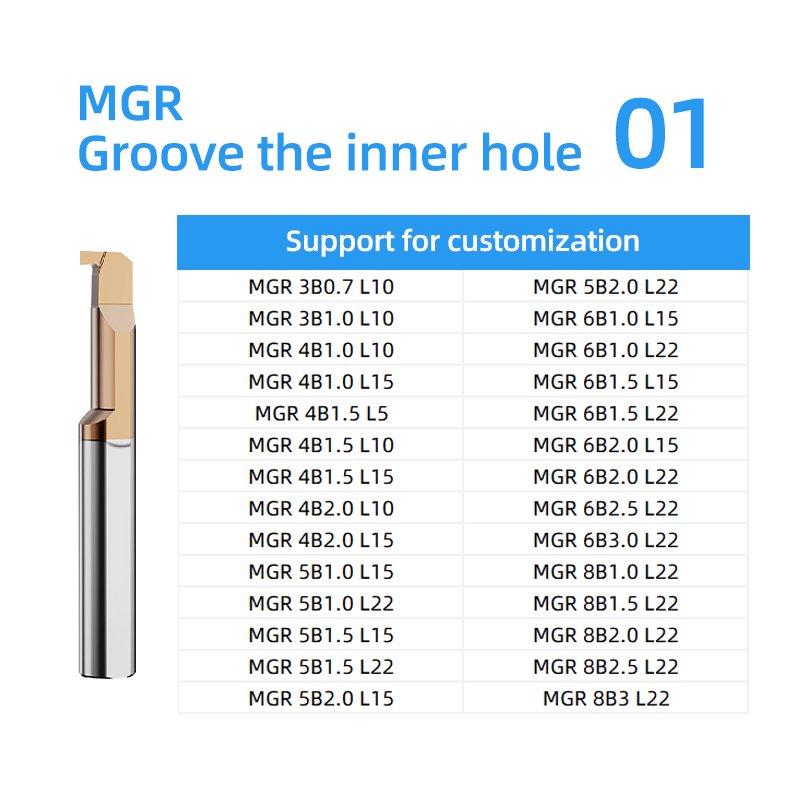 Kerno Small diameter boring tool MTR anti-vibration bore tungsten steel micro alloy turning bar