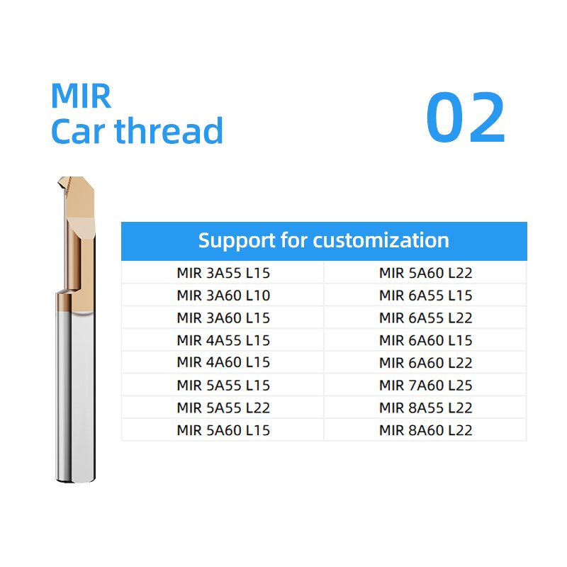 Kerno Small diameter boring tool MTR anti-vibration bore tungsten steel micro alloy turning bar