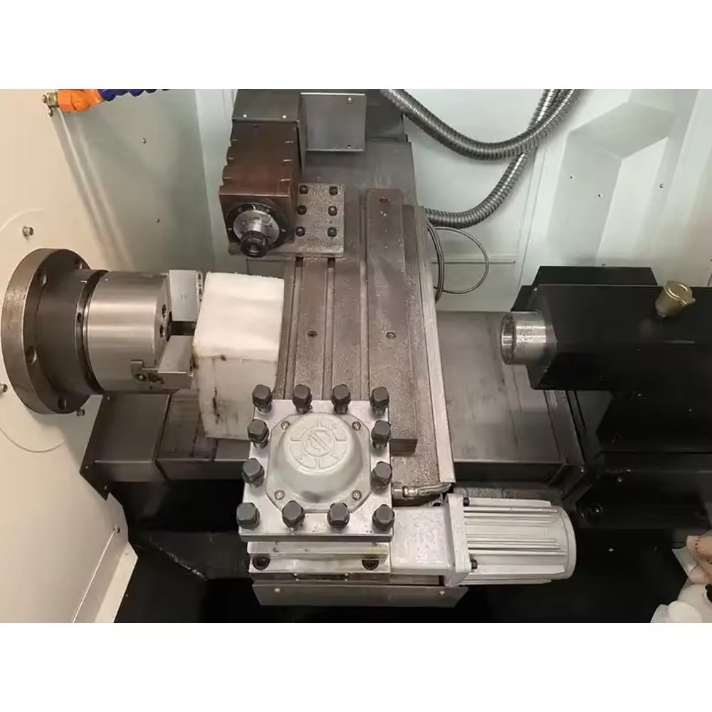 CNC Lathe Automatic Light Duty 2 Axis Metal Milling CNC Controller Lathe For Industrial