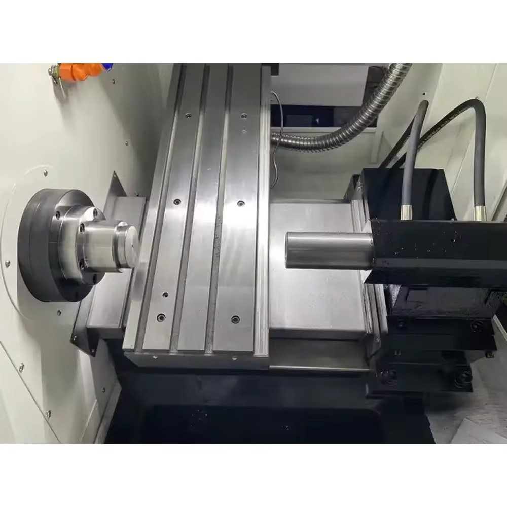 CNC Lathe Automatic Light Duty 2 Axis Metal Milling CNC Controller Lathe For Industrial