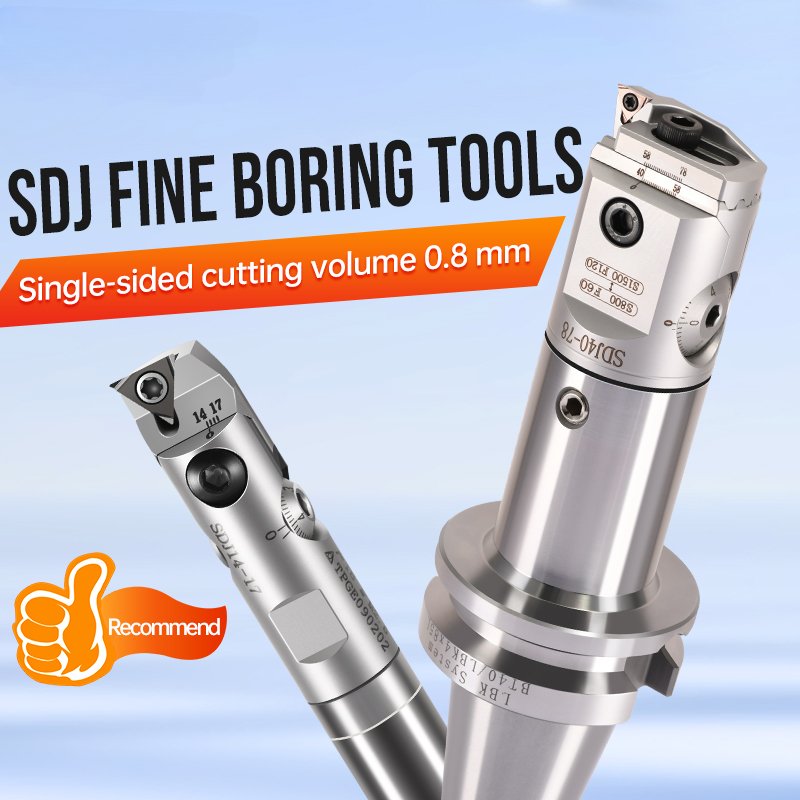 SDJ Fine Boring Head High Precision BT40 Tool Holder Boring Cutter For Small Hole Bore CNC Milling Machine Bore Tools