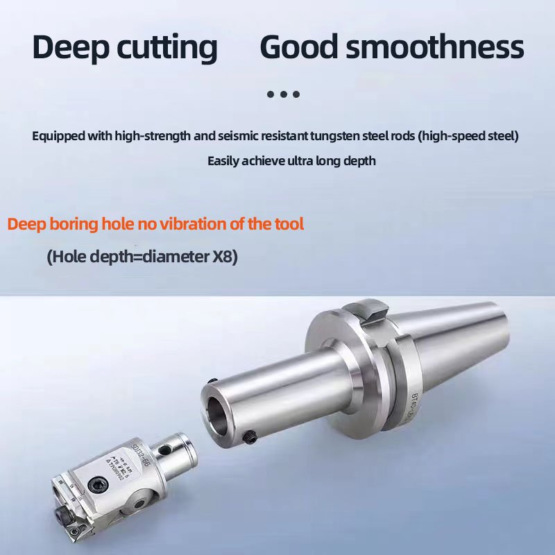 SDJ Fine Boring Head High Precision BT40 Tool Holder Boring Cutter For Small Hole Bore CNC Milling Machine Bore Tools