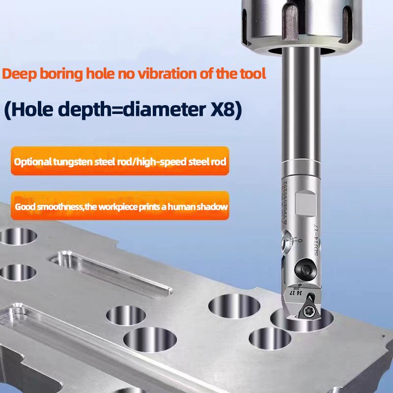 SDJ Fine Boring Head High Precision BT40 Tool Holder Boring Cutter For Small Hole Bore CNC Milling Machine Bore Tools