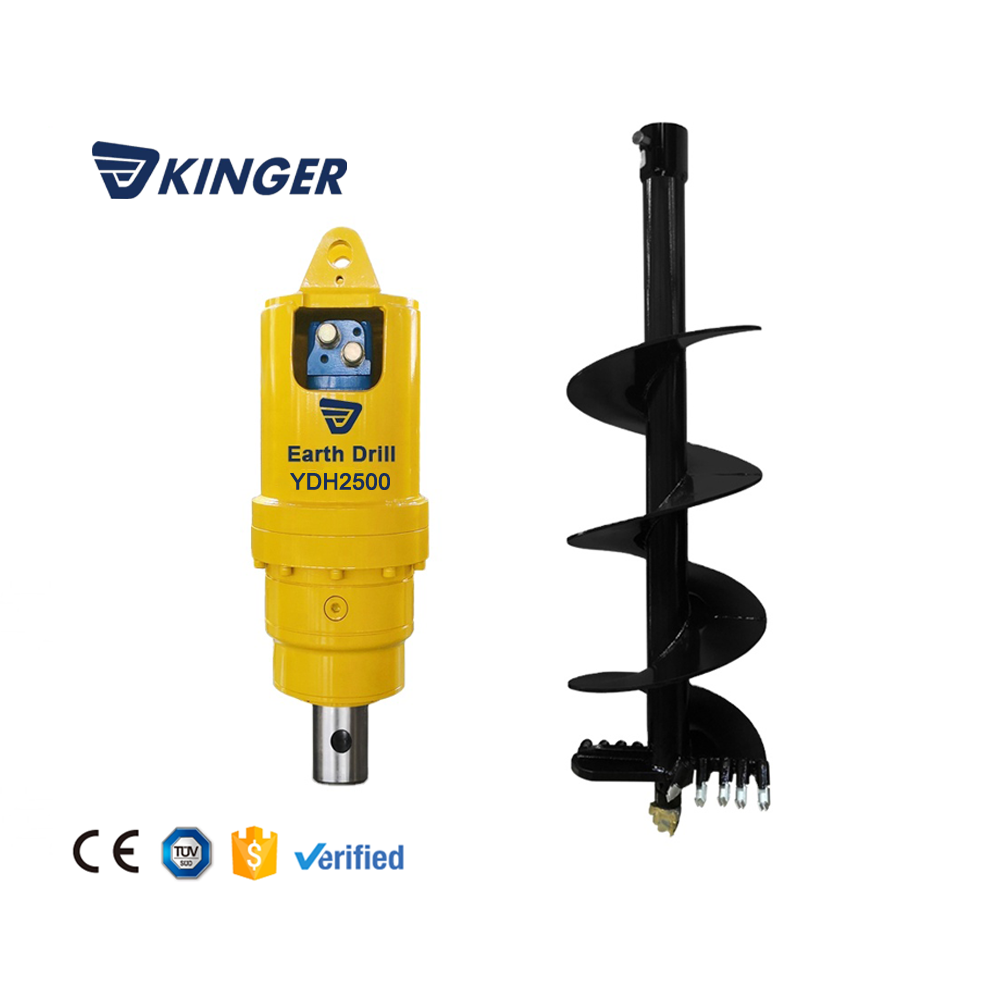 Hot Sale Hydraulic Earth Auger Post Hole Digger Hydraulic Auger Drive With Drill For Hole Drilling