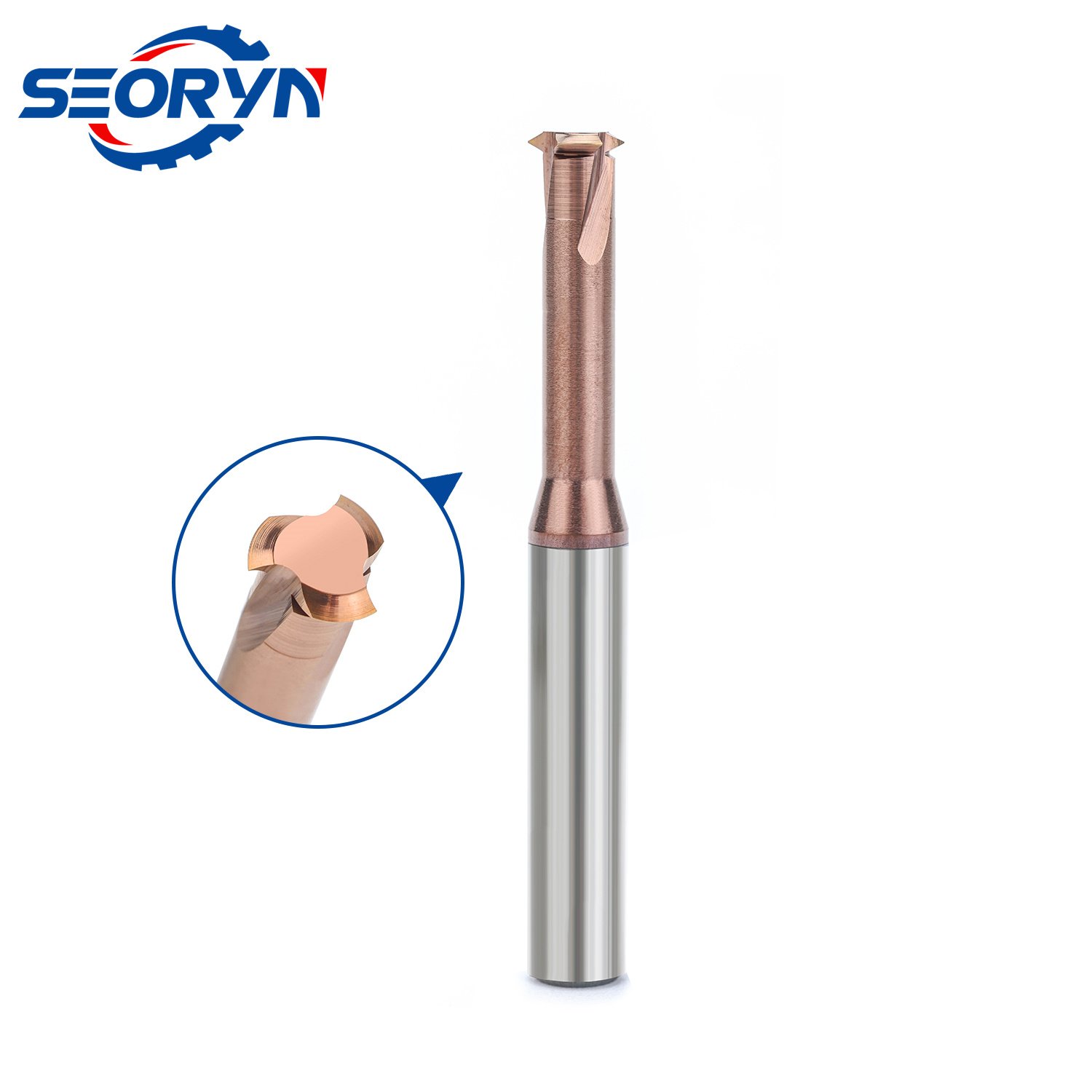OEM/ODM CNC Cutting Tool Cylindrical Turning / Bore Machining Solid Carbide Threading End Mill