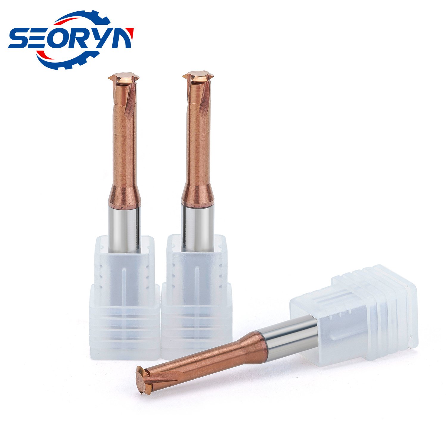 OEM/ODM CNC Cutting Tool Cylindrical Turning / Bore Machining Solid Carbide Threading End Mill