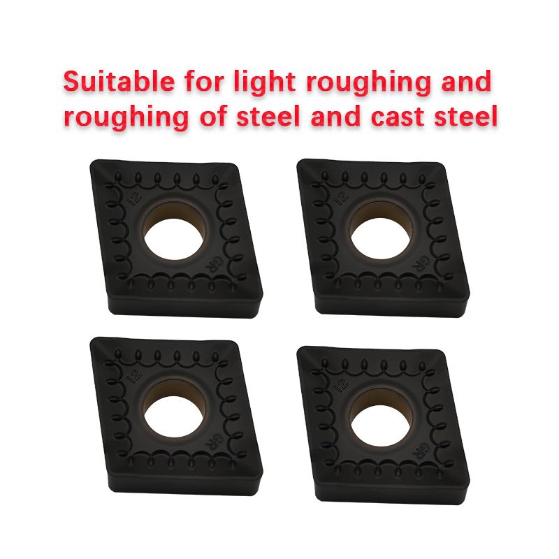 CNMM190612 adopts chemically coated hard alloy turning boring steel parts with CNC inserts that can be rotated CNMM1906