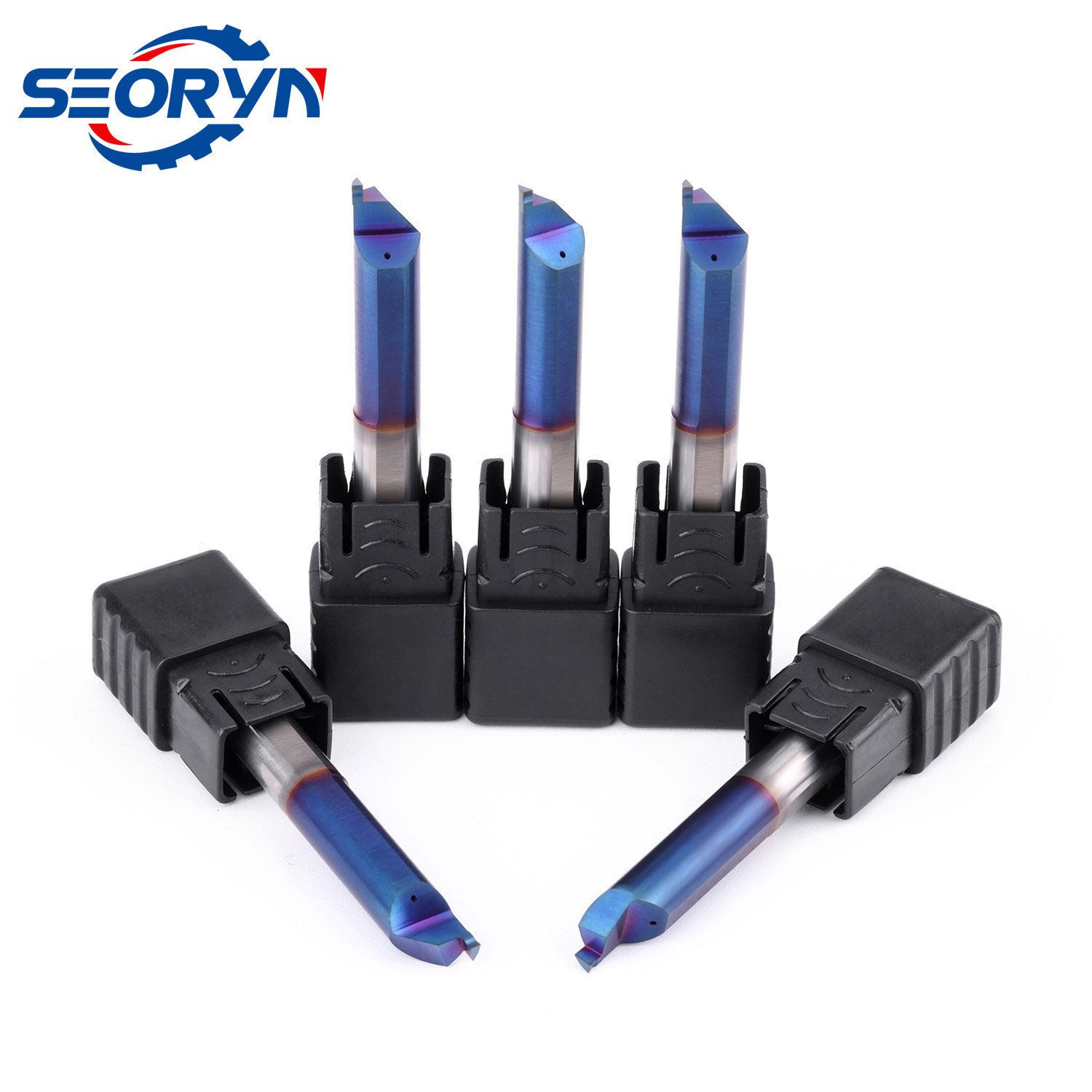 Senyo Mfr Series Bluenano Coated CNC Boring Mill Tungsten Steel End Mill Carbide Boring Milling Cutters for Lathe Machine