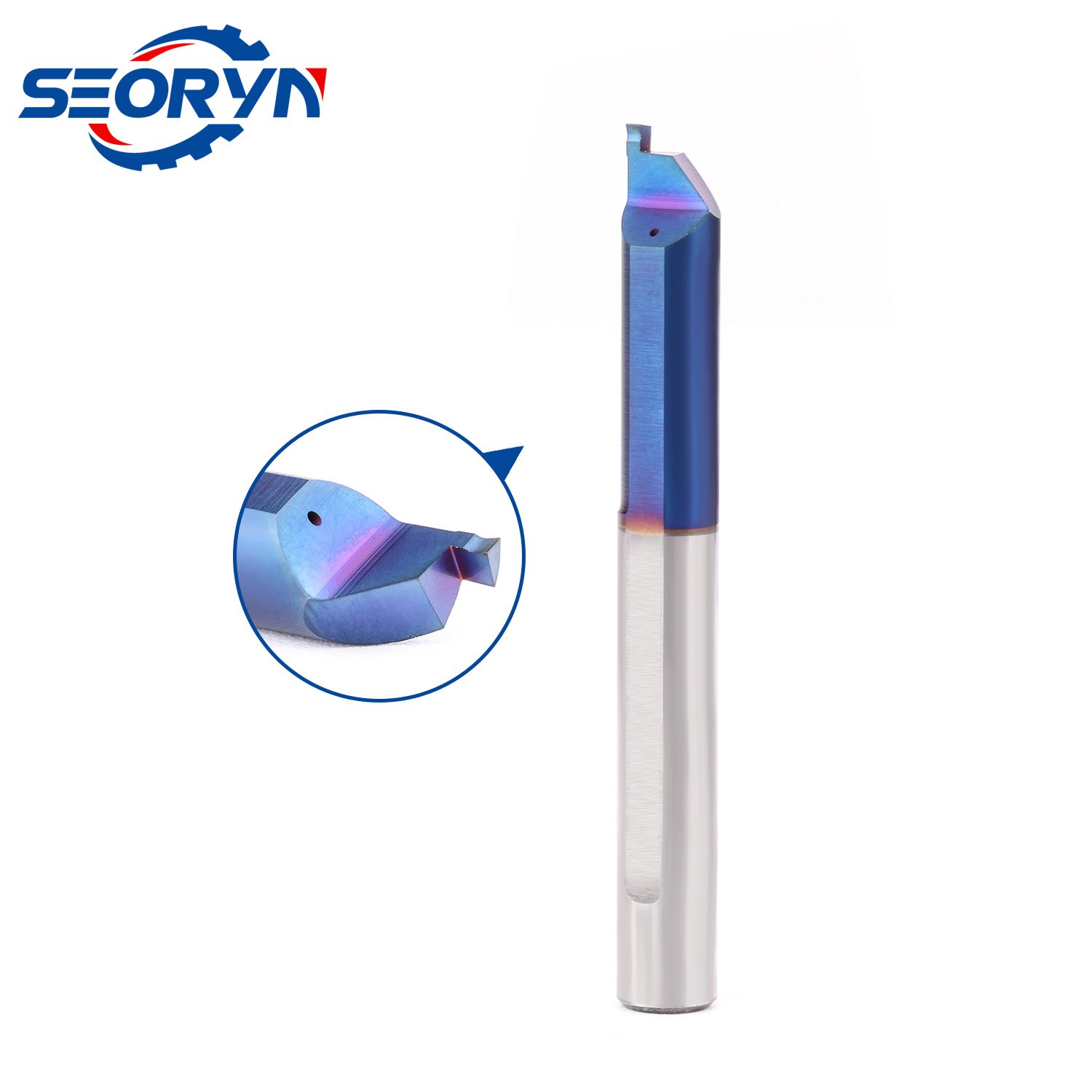 Senyo Mfr Series Bluenano Coated CNC Boring Mill Tungsten Steel End Mill Carbide Boring Milling Cutters for Lathe Machine