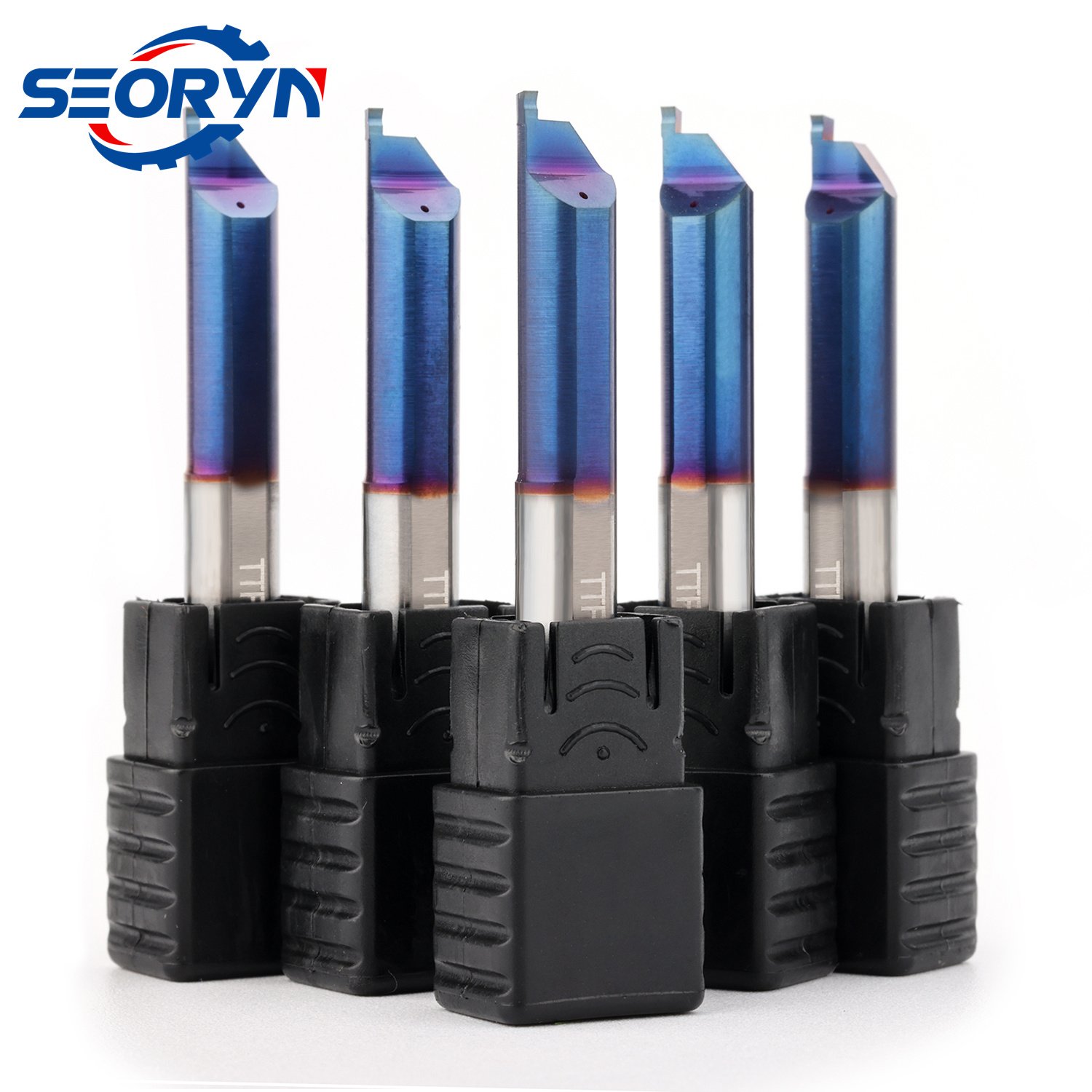 Senyo Mfr Series Bluenano Coated CNC Boring Mill Tungsten Steel End Mill Carbide Boring Milling Cutters for Lathe Machine