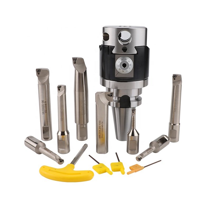 CNC Machine Boring Tool R8 BT NT MT boring Shank NBH2084 Precision boring Head Set