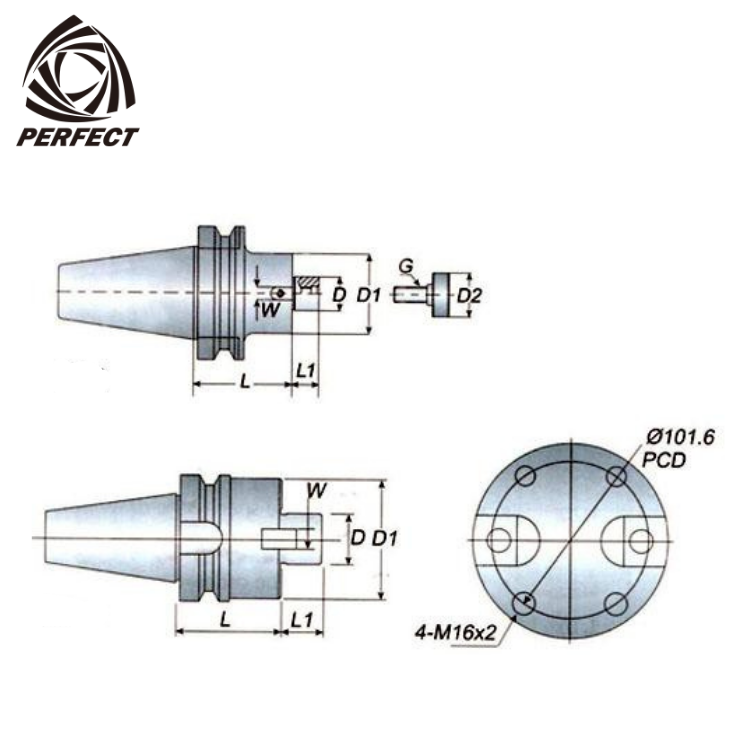 Steel with screws cnc milling holder tool