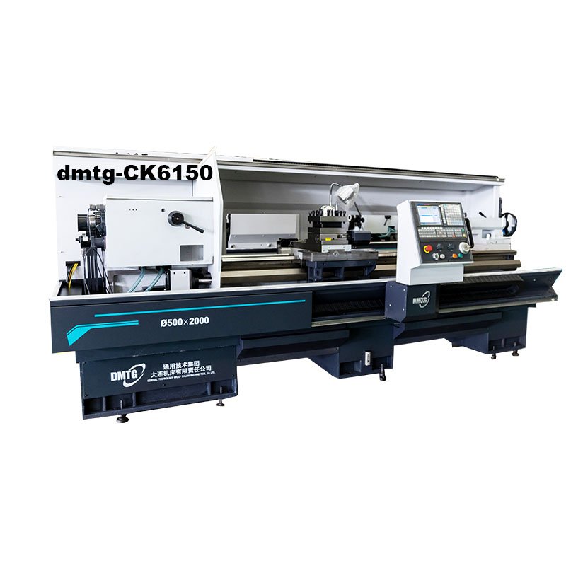 DMTG CK6150 Flat Bed CNC Lathe Machinery 6 Position Revolver Head Metal Turning Torno Horizontal CNC Lathe