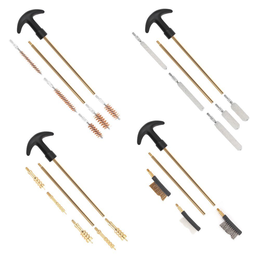 r.22.27.30.357.38,9mm.40.45 Caliber Gun Cleaning tool with Bronze Bore Brush Gun Cleaning Kit