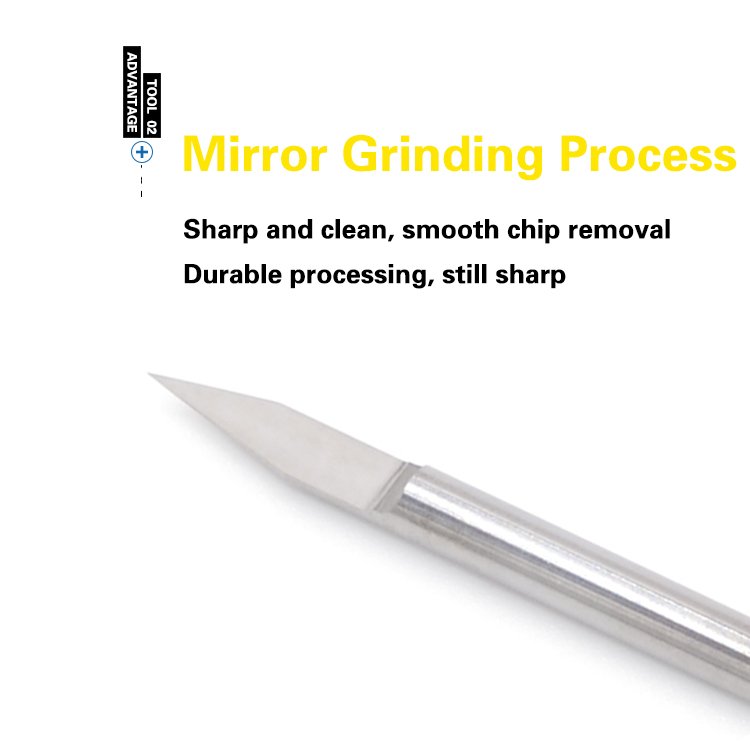 PCB 3D Milling Cutter 3.175 Shank Tungsten Carbide V Shape PCB Engraving Bit 10 Degree CNC Router Bit for Wood PVC