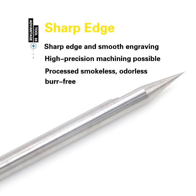 PCB 3D Milling Cutter 3.175 Shank Tungsten Carbide V Shape PCB Engraving Bit 10 Degree CNC Router Bit for Wood PVC