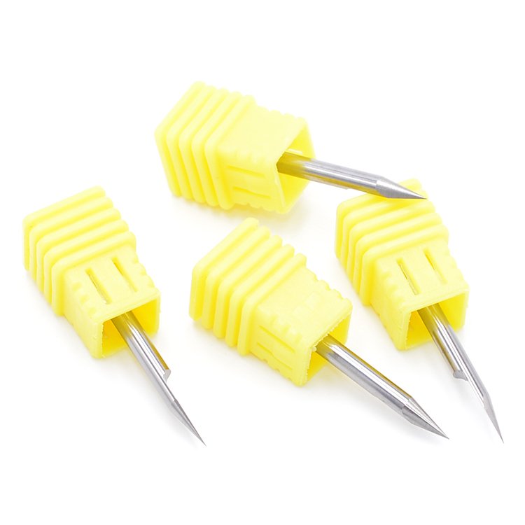 PCB 3D Milling Cutter 3.175 Shank Tungsten Carbide V Shape PCB Engraving Bit 10 Degree CNC Router Bit for Wood PVC