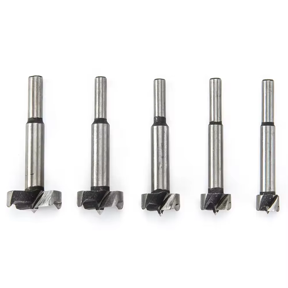 5Pcs Forstner Woodworking Drill Bit Set Hinge Boring Hole Saw Cutter 15-35mm Carbon Steel Drill Bit