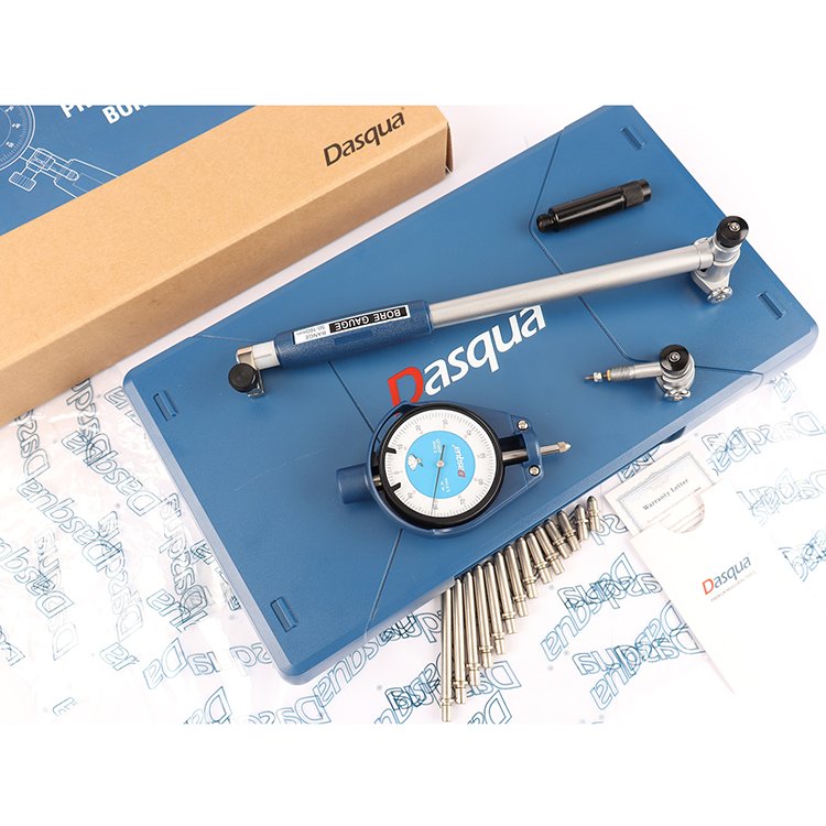 DASQUA High Precision 35-160mm Dial Bore Gauge Set 0.01 Graduation Alesometro 1.4-6 Inch Alexometro Cylinder Dial Bore Gauge