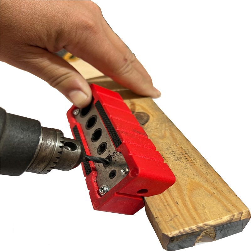 Pocket Punch Self--Centering Wood Dowel Woodworking Punch Directional Drilling Locator Positioning Tool Drilling Locator