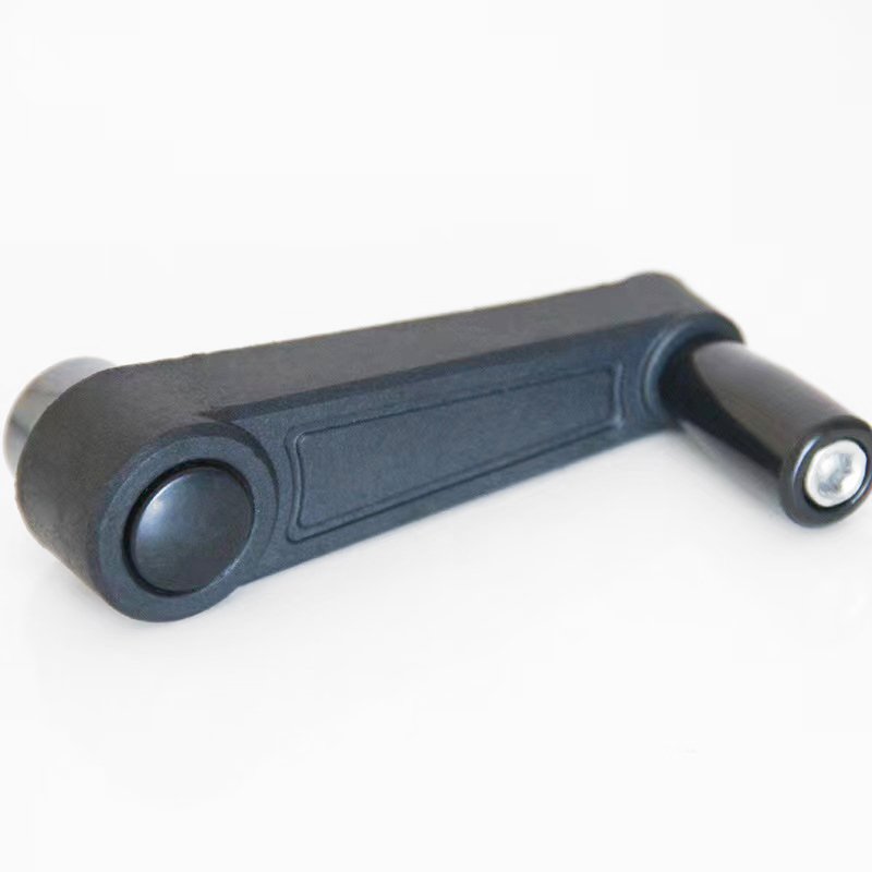 Tapered Plastic Mechanical Tool Accessory Hand Crank Polyamide Crank Handle With Revolving Handle Plain Bore
