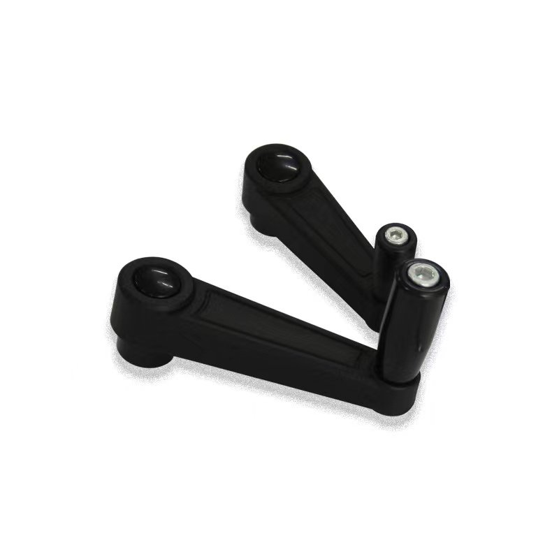 Tapered Plastic Mechanical Tool Accessory Hand Crank Polyamide Crank Handle With Revolving Handle Plain Bore