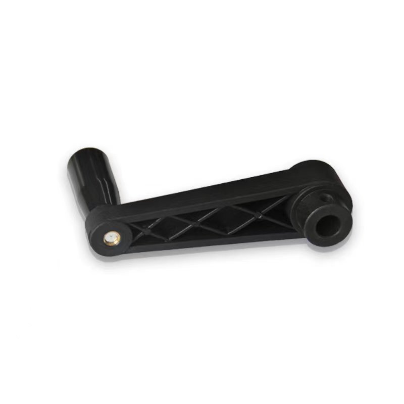 Tapered Plastic Mechanical Tool Accessory Hand Crank Polyamide Crank Handle With Revolving Handle Plain Bore