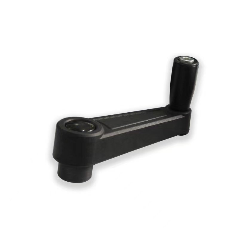 Tapered Plastic Mechanical Tool Accessory Hand Crank Polyamide Crank Handle With Revolving Handle Plain Bore