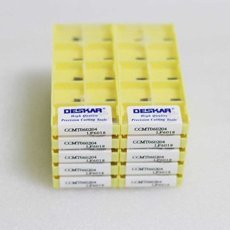 CNC Milling inserts carbide insert CCMT 060204 LF6018 turning insert for DESKAR