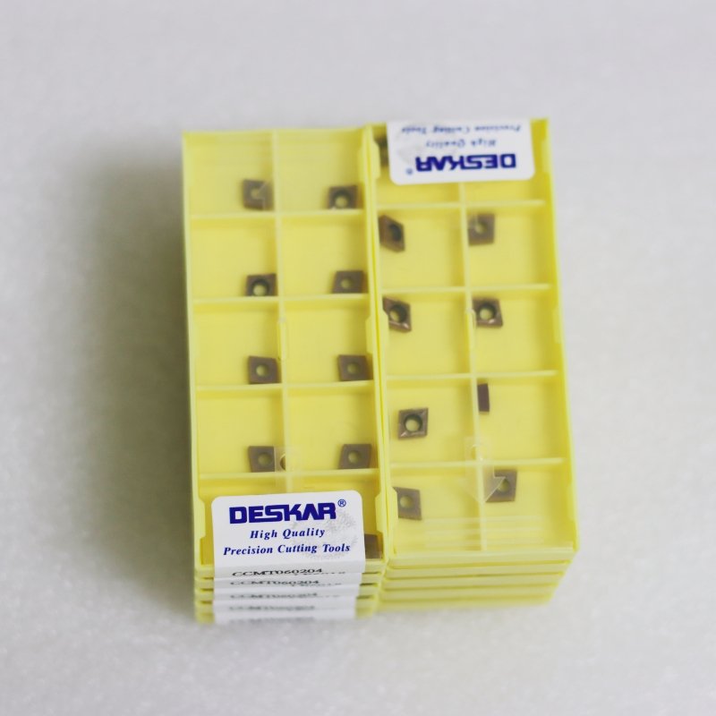 CNC Milling inserts carbide insert CCMT 060204 LF6018 turning insert for DESKAR