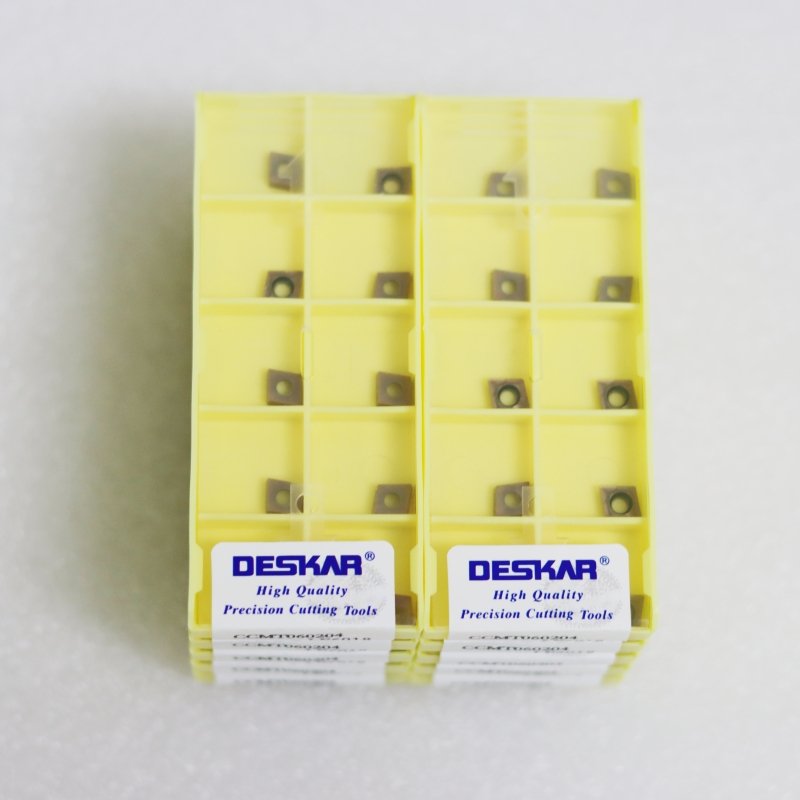 CNC Milling inserts carbide insert CCMT 060204 LF6018 turning insert for DESKAR