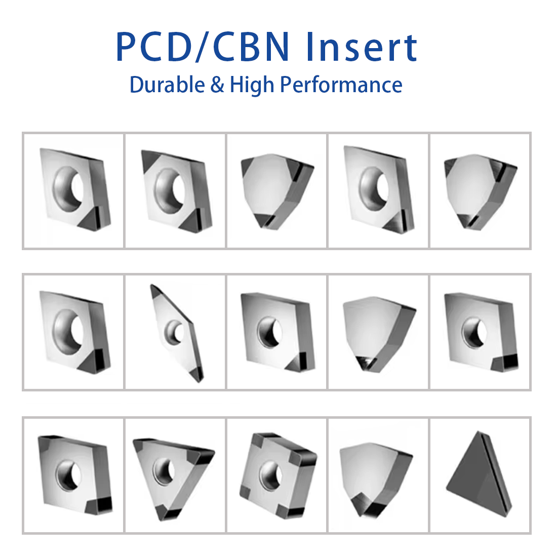 Nigel Cubic Boron Nitride CBN Inserts Hexagonal WNGA080408 External Circular Slotting Inner Bore CNC Turning Tool