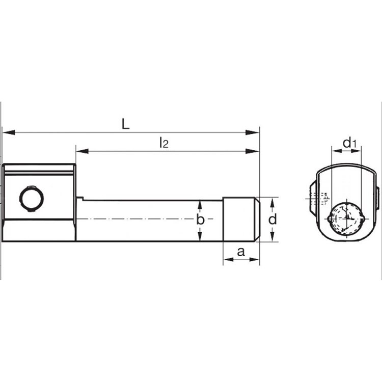 Turning toolholder for stationary use (without boring bar) 12/4 mm Cutting Tools