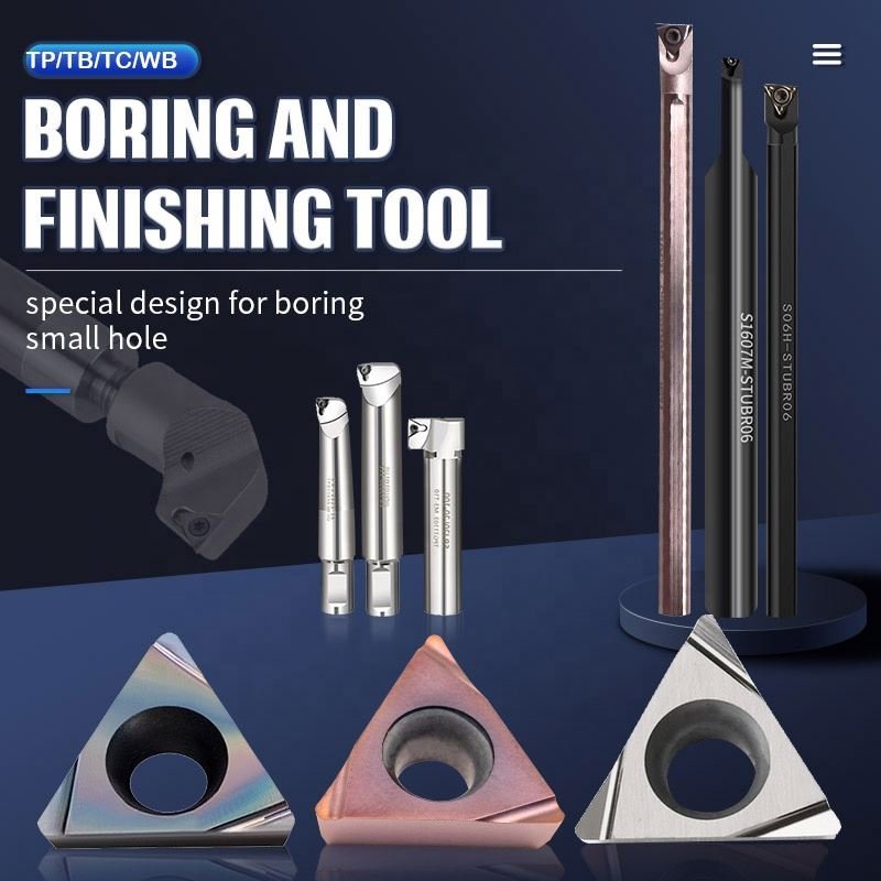 TEBAK TPGT TPGH 080202L Carbide Inserts Boring Cutter Inserts High Precision Lathe Cutting Tools For Steel