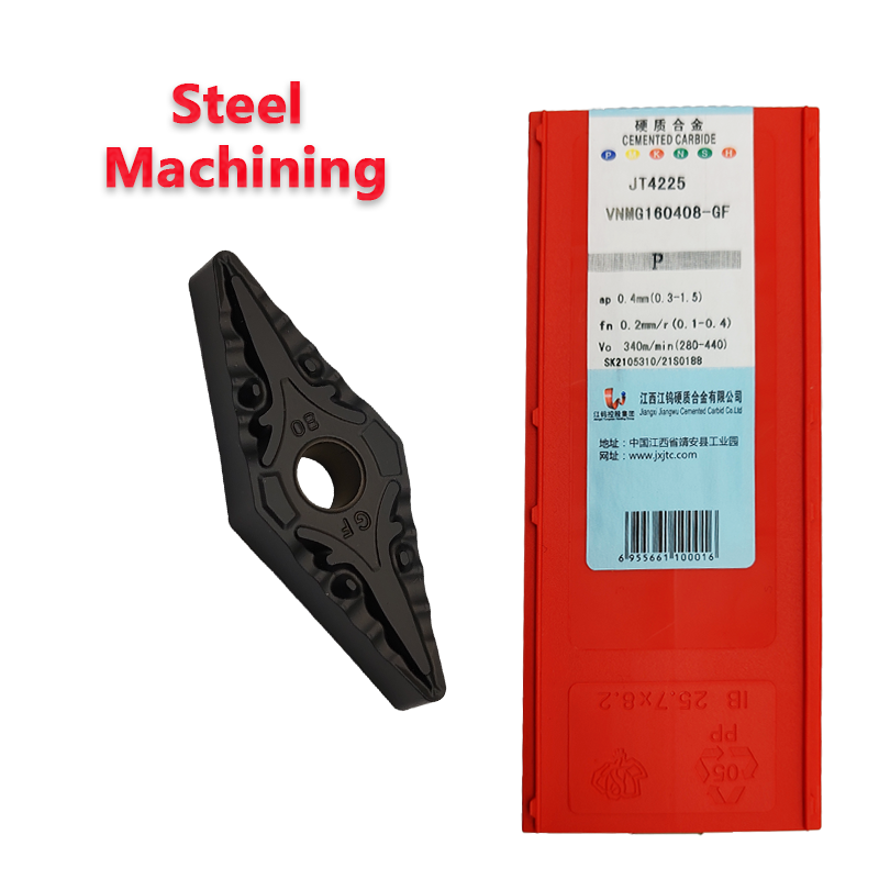 VNMG160408 adopts chemically coated hard alloy turning boring steel parts with CNC inserts that can be rotated VNMG1604