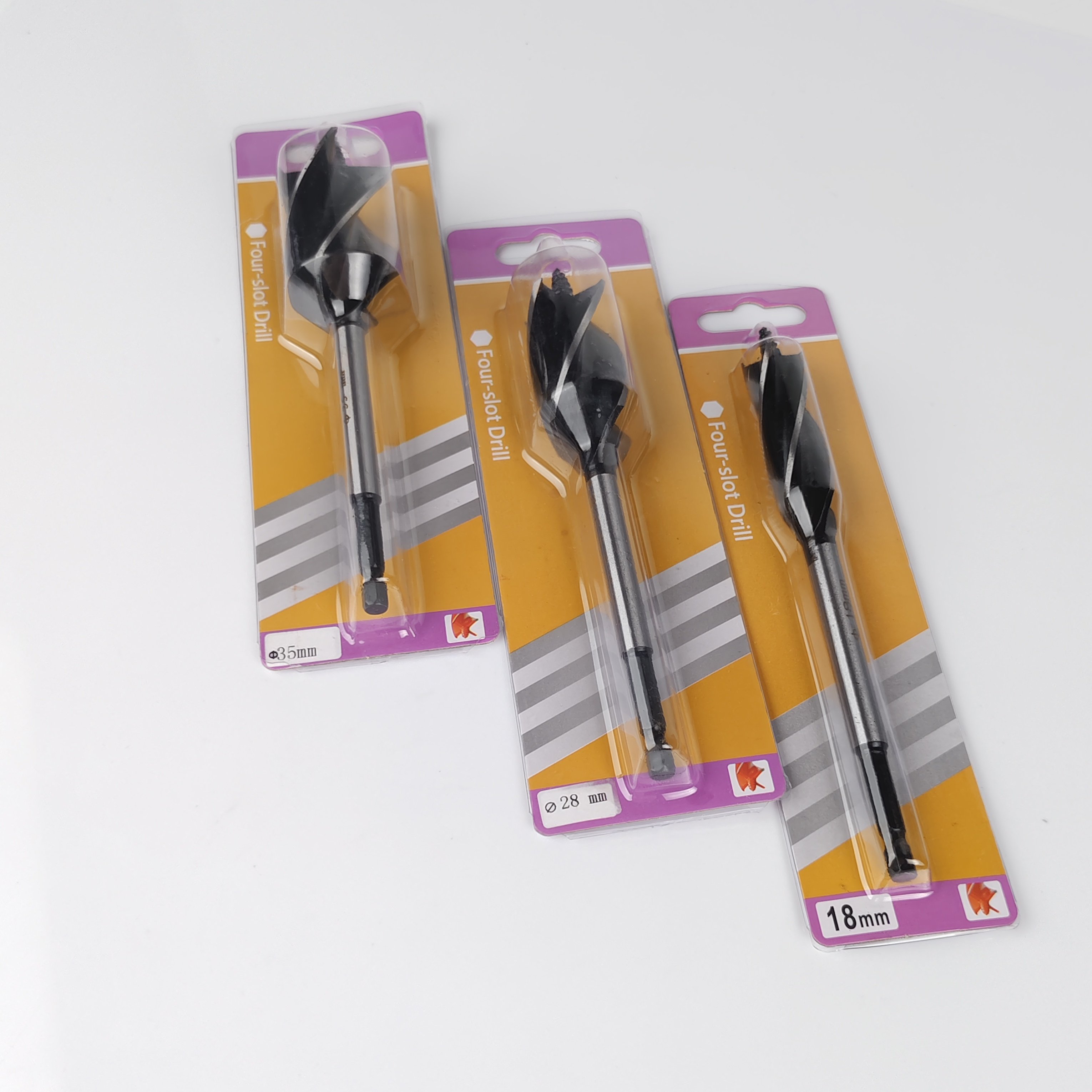 4 Slot working drill 16/18/20/22/25mm Fast boring auger drill bits Quick cutting woodworking carpenter drilling tools