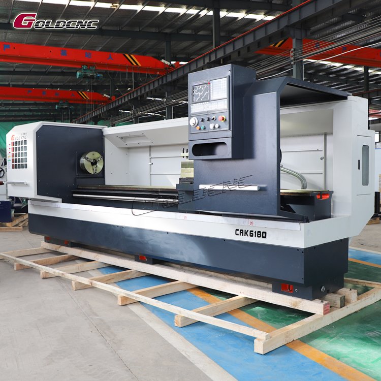 GOLDCNC Large CNC Lathe CAK6180 Big Bore Lathe Machine Copper Parts Custom CNC Lathe Machining
