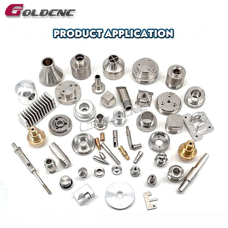 GOLDCNC Large CNC Lathe CAK6180 Big Bore Lathe Machine Copper Parts Custom CNC Lathe Machining