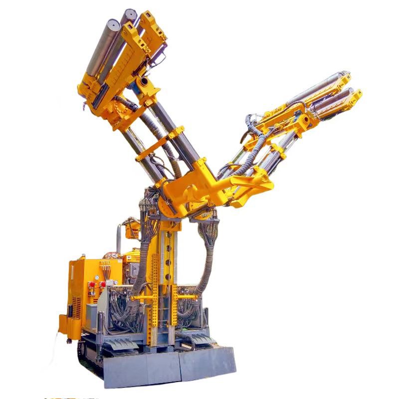 Low noise and efficient full hydraulic tunnel concrete tools drill