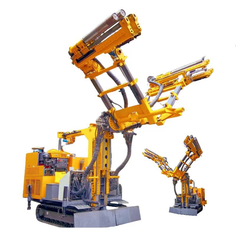 Low noise and efficient full hydraulic tunnel concrete tools drill