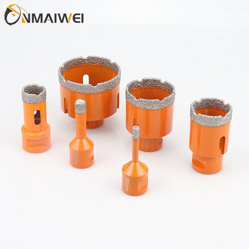 6 MM -68MM M14 Thread Vacuum Brazed Core Drill bits hole saw Drilling cutter Diamond drill bit for Porcelain tile Marble